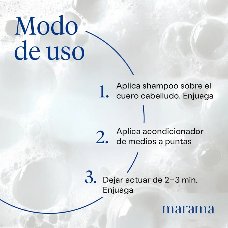 MARAMA Set Growth Shampoo 500ml y Acondicionador 500ml Fórmula Natural