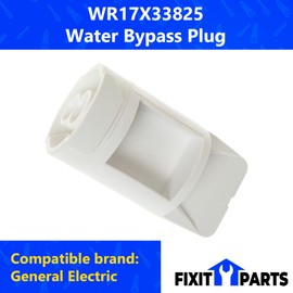 US-Based Supplier - WR17X33825 Refrigerator Water Filter Bypass Plug OEM Part - Compatible With GE Refrigerators - Replaces WR17X30044 AP6989494 PS16217315 EAP16217315