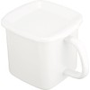 Noda Horo MSH-12K White Series Storage Container with Handle, Square