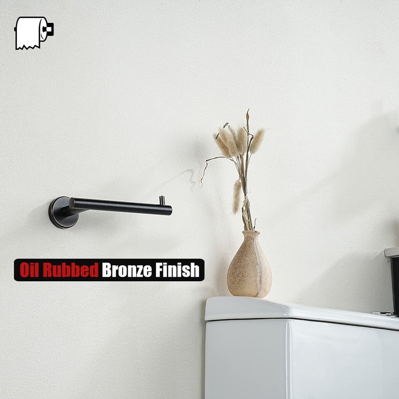 JQK Toilet Paper Holder Oil Rubbed Bronze, 5 Inch 304