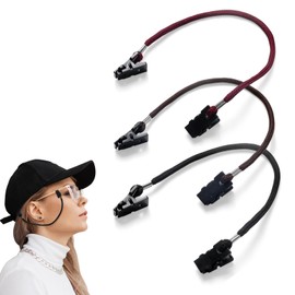 3 Pcs Hat Fixing Clip, Hat Retainer Clip, Clips Windproof Fishing Caps Easy ClipsHat Strap StringClip for Outdoor Sports, Fishing, Golfing, Sailing, Boating, Running, Hiking, Camping Durable Clips