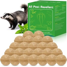 24 Pack Skunk Repellent Outdoor - Raccoon Repellent for Indoor Outdoor, Natural Peppermint Oil Mole Repellent Safe for Pets & Kids Repels Skunk Raccoon
