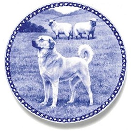 Anatolian Shepherd Dog - Dog Plate made in Denmark from the finest European Porcelain. Premium Quality and Design from Lekven. For all Dog Lovers. Size - 7.61 inches.