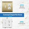 LIDER Combination Toggle Switch and Duplex Receptacle Metal Wall Plate,