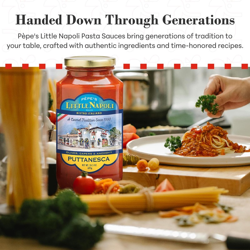 Chef Pèpe's Little Napoli Puttanesca Sauce - Premium Pasta Sauce