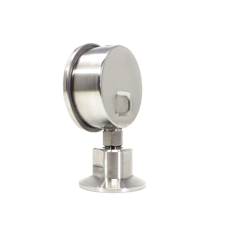 SHYM Stainless Steel 2.5" Dial Sanitary Pressure Gauge, Glycerin Filled.