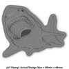 A7 'Great White Shark Bite' Unmounted Rubber Stamp (RS00047605)