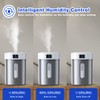 4L Ultrasonic Cool Mist Humidifier with 304 Stainless Steel Tank,