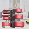 Podxco Pot and Pan Organizer for Under Cabinet, 8 Tiers