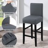 Fuloon Waterproof Bar Stool Covers, High Elastic Fit Removable Washable