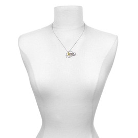 Delight Jewelry Silvertone Love with Tennis Ball Class of 2026 Heart Necklace, 17.5+2"