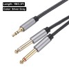 DMiotech 3.5mm 1/8" Mail TRS to 2 x 2 x