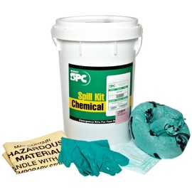 Brady SPC SKH-BKT Hazwik 6.5 Gallon Chemical Class Spill Bucket, White