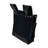 SK11 Canvas Tobi Waist Bag, 2-Tier BS, Black, TSH-2DBS-BK Thin,