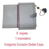 Carteras De Mujer Tarjetero Mujer Con Colgante Love