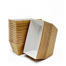 Bakery Direct 50 MINI LOAF Card Bake-in Disposable Paper Moulds FREEPOST