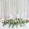 Lvydec Artificial Vines Curtain Lights, Fake Greenery Garland Willow Leaves