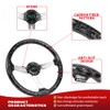 RASTP Racing/Golf Cart Steering Wheel, 345mm 13.5" 6 Bolts Steering