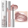 Metallic Diamond Glitter Lip Gloss - Waterproof, Lightweight, Long-Lasting Pink