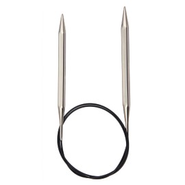 KnitPro 100 cm x 5 mm Nova Cubics Fixed Circular Needles, Shiny Brass