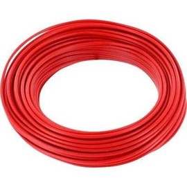 BELI-BECO D105/10 Cable - Copper Wire 1 x 0.2 mm² (1 x 0.50 mm) - 10 m Ring (Red)