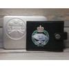 Klassek Royal Tank Regiment Image Men Wallet Real Leather Cap