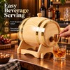 1L Wooden Wine Barrel for Home Bars – Vintage Spigot