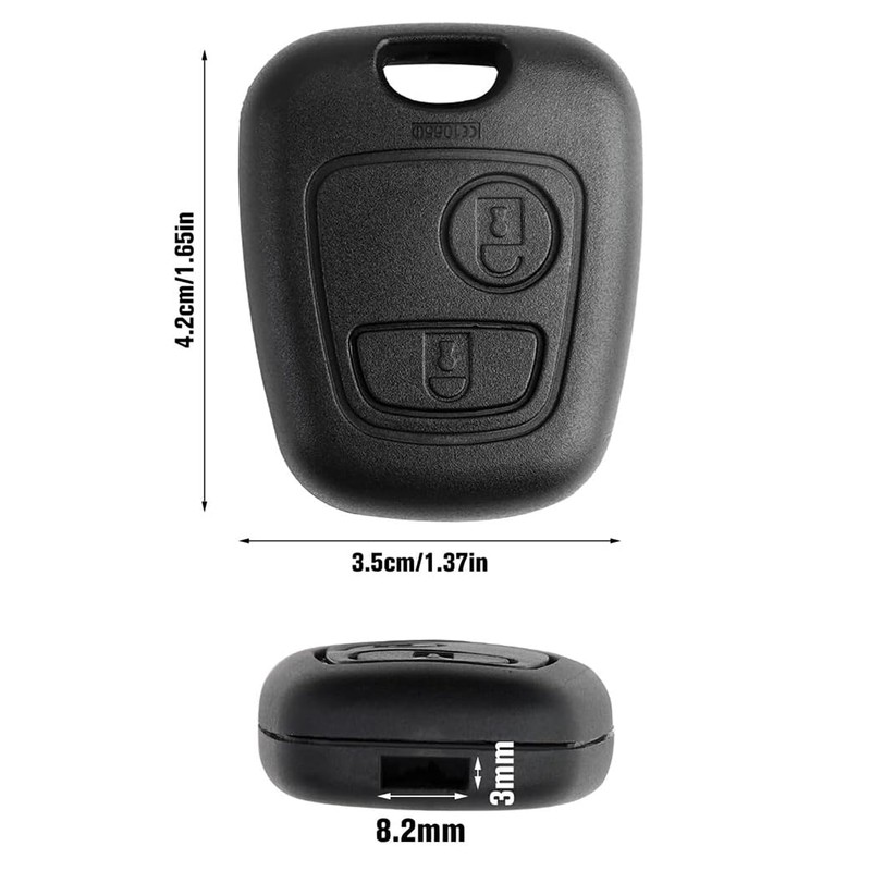 Car Key Case Replacement for Peugeot 107 207 307 407