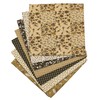 OZXCHIXU 7PCS/lot Coffee Series Floral Cotton Fabric Quilting Patchwork Fabric