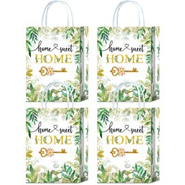 Tyndallrays 16 Pieces House Warming Goodie Bags for Housewarming Party Supplies,Home Sweet Home Party Favors Bags with Handles for Welcome Home New Home Wedding Party Decoration