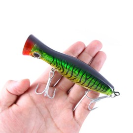 FOLANDO 13cm Sea Fishing Lures with Hooks, Spinner Lure sea fishing sinking lure for Sea Fishing Tackle for Long Cast Deep Sea Fishing 43g 7# PO101
