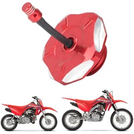 Gas Fuel Tank Cap Cover with Vent Hose For Honda CRF110 2021-2025 & CRF125F 2022-2025 Dirt Pit Bike | Replaces OEM Part 17620-K28-M22