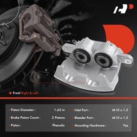 A-Premium Disc Brake Caliper Assembly Without Bracket Compatible with Select Dodge and Chrysler Models - Charger, Challenger, Magnum, 300, 200, Avenger, Caliber - Front Driver and Passenger