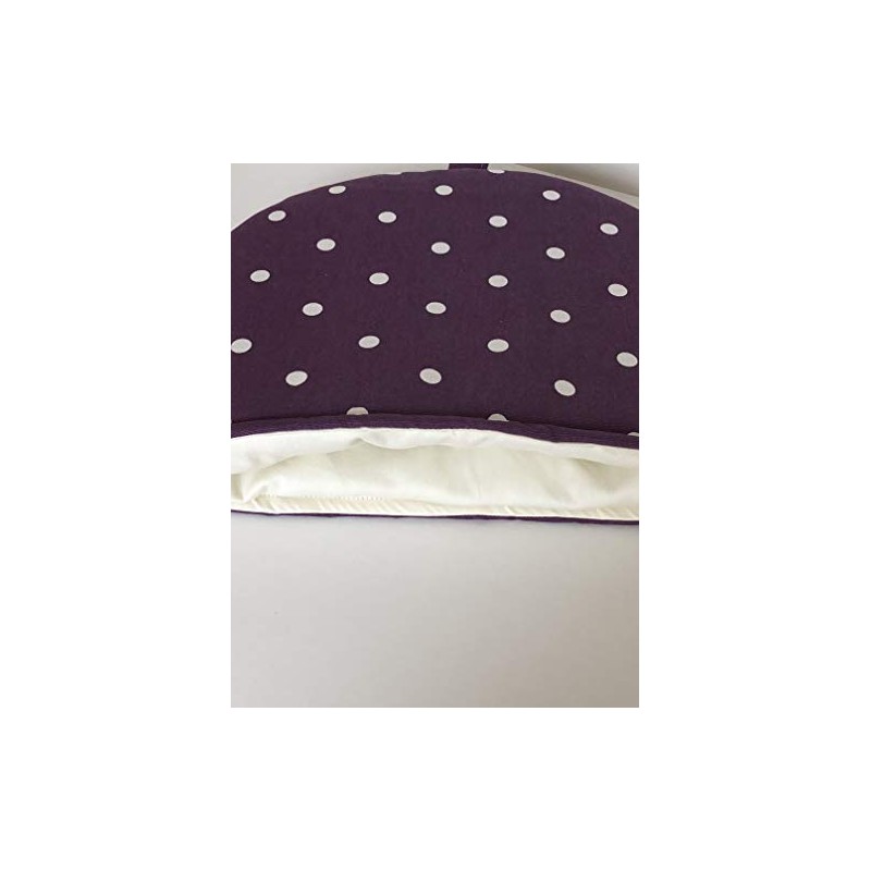 CUSHIONS2U Clarke & Clarke Dotty Spot Purple Off-white Print Large