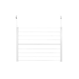 Höllsen Wall Mounted Drying Rack Made of Aluminum Perfect for Outdoors Clotheline for Laudry Room or Balcony Mount PVC coauted Steel Strings Space Saber