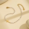 Nawflue Ankle Bracelets for Women 18K Gold Plated Dainty Waterproof