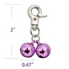 KITTAIL Bells for Dog Collars - 2 Pack Stainless Steel