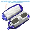 Uarekididol Swimming Goggles Case, Breathable Glasses Case with Drainage Holes
