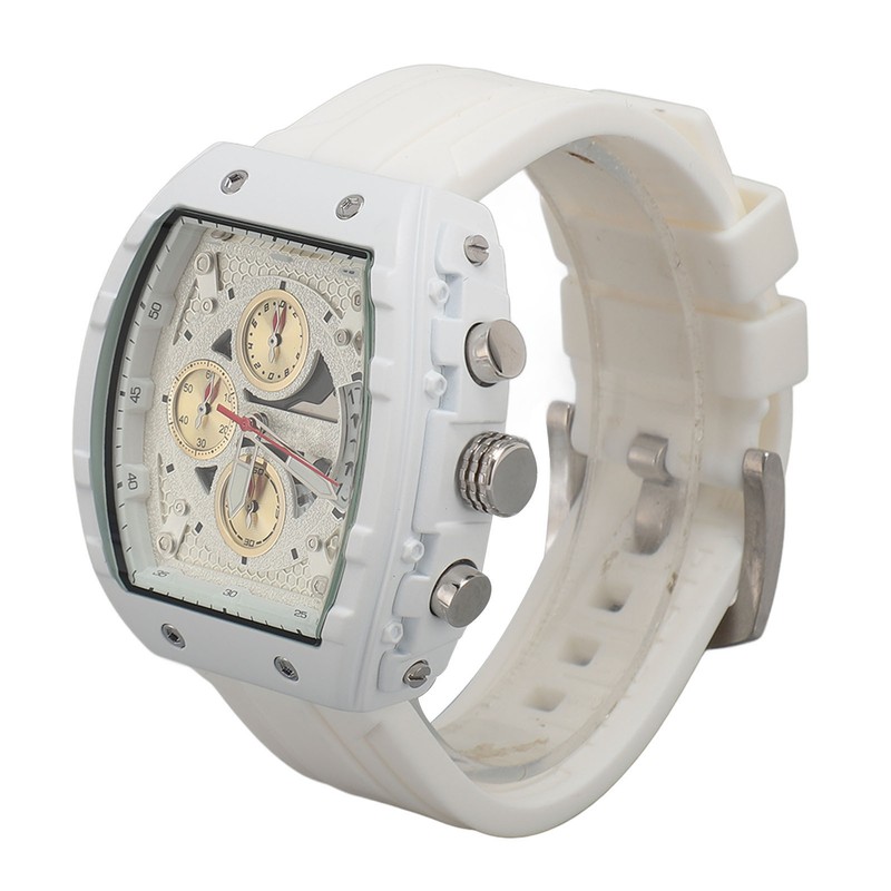 Multifunctional Men Sport Watch 30m Waterproof Rubber Strap Fashionable Digital