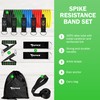 Spike Latex Resistance Band Set 11 in 1 for Men