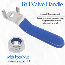 NGe 1Pcs Blue Replacement Ball Valve Handle,with M8 Nut,Hole Size 5x8mm