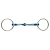 JP Korsteel Blue Steel Jointed Loose Ring Snaffle Bit, 4.5"