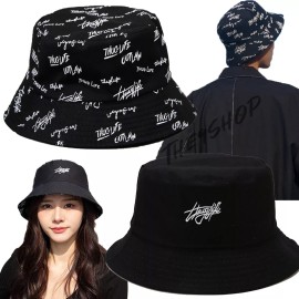 THE9SHOP Sombrero Sol Pescador Bordado Doble Cara/ Gorras Bucket Hat