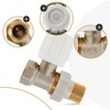 Thermostatic Manual Radiator Valve 1/2 Inch Passage Shape Brass Heating