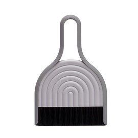 Peleg Design DustArch - Mini Dustpan and Brush Set, Small Dustpan and Broom with Modern Charm, Handheld Broom and Dustpan Set for Home, Office & Travel