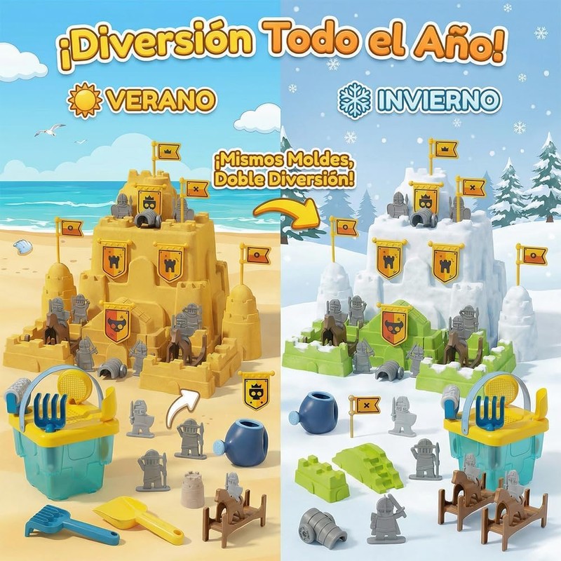 34 Piezas Juguetes de Playa para Niños