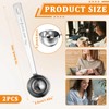 Nogeqi 2 Pack Small Coffee Scoop for Ground Coffee, Long