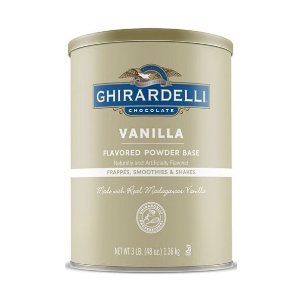 Ghirardelli Premium Vanilla Flavored Powder Base, 3 Pound -- 6