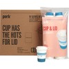 Perk Staples PK54365CT Paper Cup & Lid Combo, 12 Oz.,