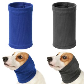 HDKUW 2 PCS Dog Quiet Ears Covers, Dogs Hats Hoodies Dog's Ear Muffs Headband, Noise Dog Ear Protection, The Grooming and Force Drying Tool for Anxiety Relief & Calming Dogs M